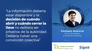 Gonzalo Asencio acerca del enfoque de manejo de Cuencas en Chile